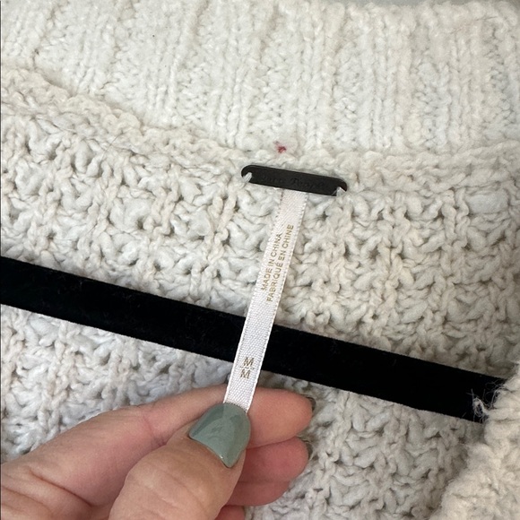 Free People Whistle Thermal Henely Top White Cloud - Picture 3 of 6